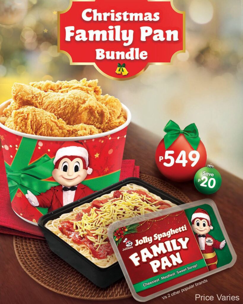 Jollibee Christmas Bundles and Menu 2025