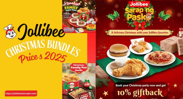 Jollibee Christmas Bundles and Menu 2025