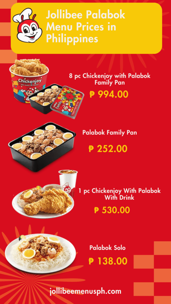 Jollibee Palabok Menu Prices In Philippines
